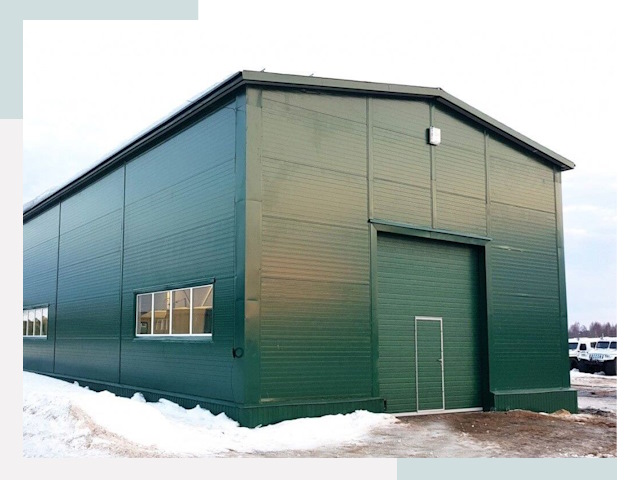 Двускатные ангары в Долгопрудном