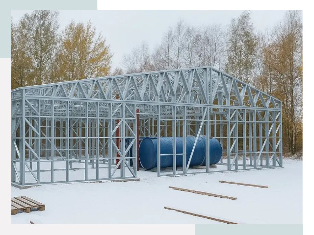 Металлические ангары в Долгопрудном