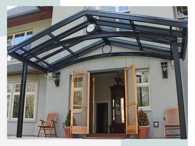 Козырьки металлические в Долгопрудном