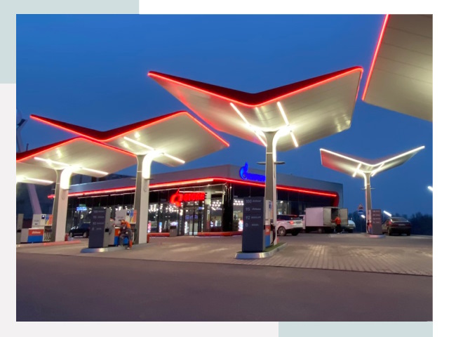 Навесы для АЗС в Долгопрудном
